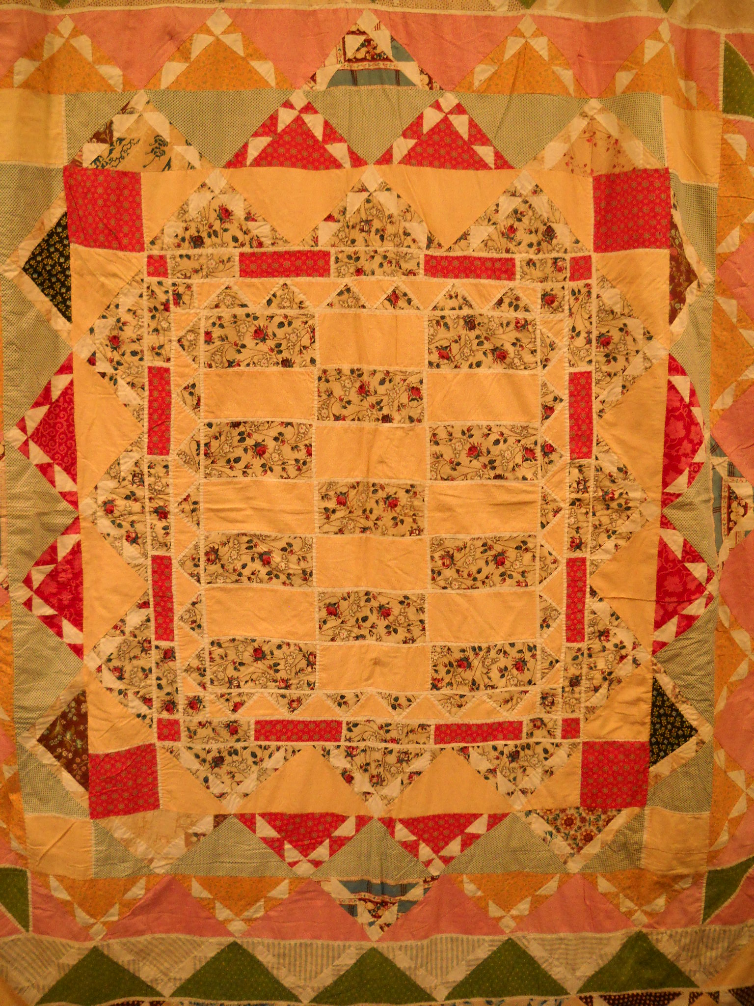 pieced-medallion-quilt-early-19th-century-the-approximate-size-is-72-x-92